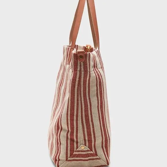 Banana Republic Stripe Canvas Tote